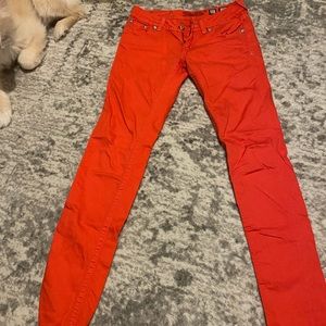 Miss Me Red Skinny Jeans
